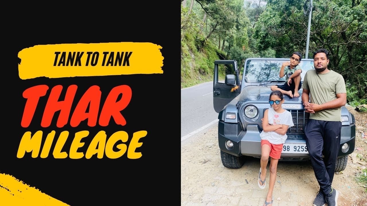 Thar Diesel Mileage Test | Tank to Tank mileage test of new mahindra thar | Real thar mileage test