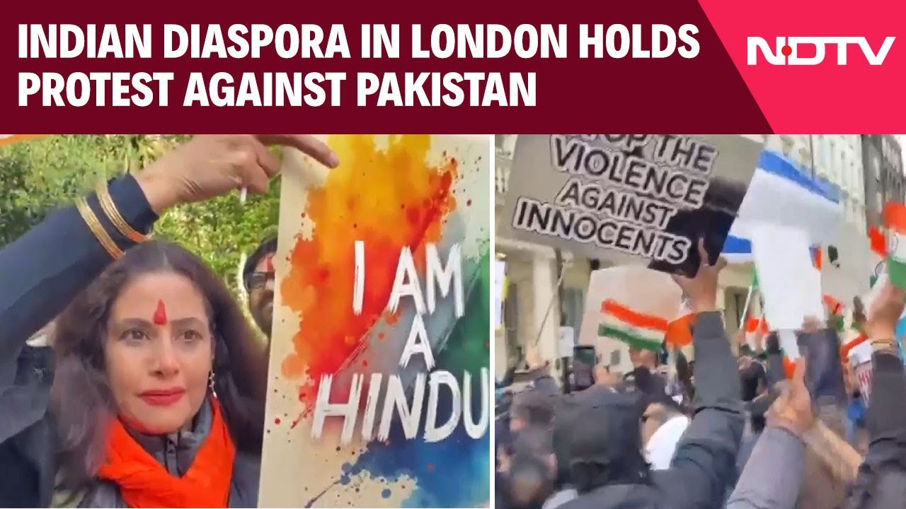 Kashmir News | Indian Diaspora In London Holds Protest Against Pakistan Over Pahalgam Terror Attack