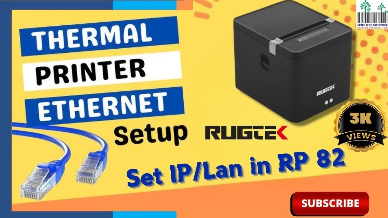 TVS Thermal Printer RP3200 Lite How to Set IP & Install Printer | Full Configuration Guide USB & LAN