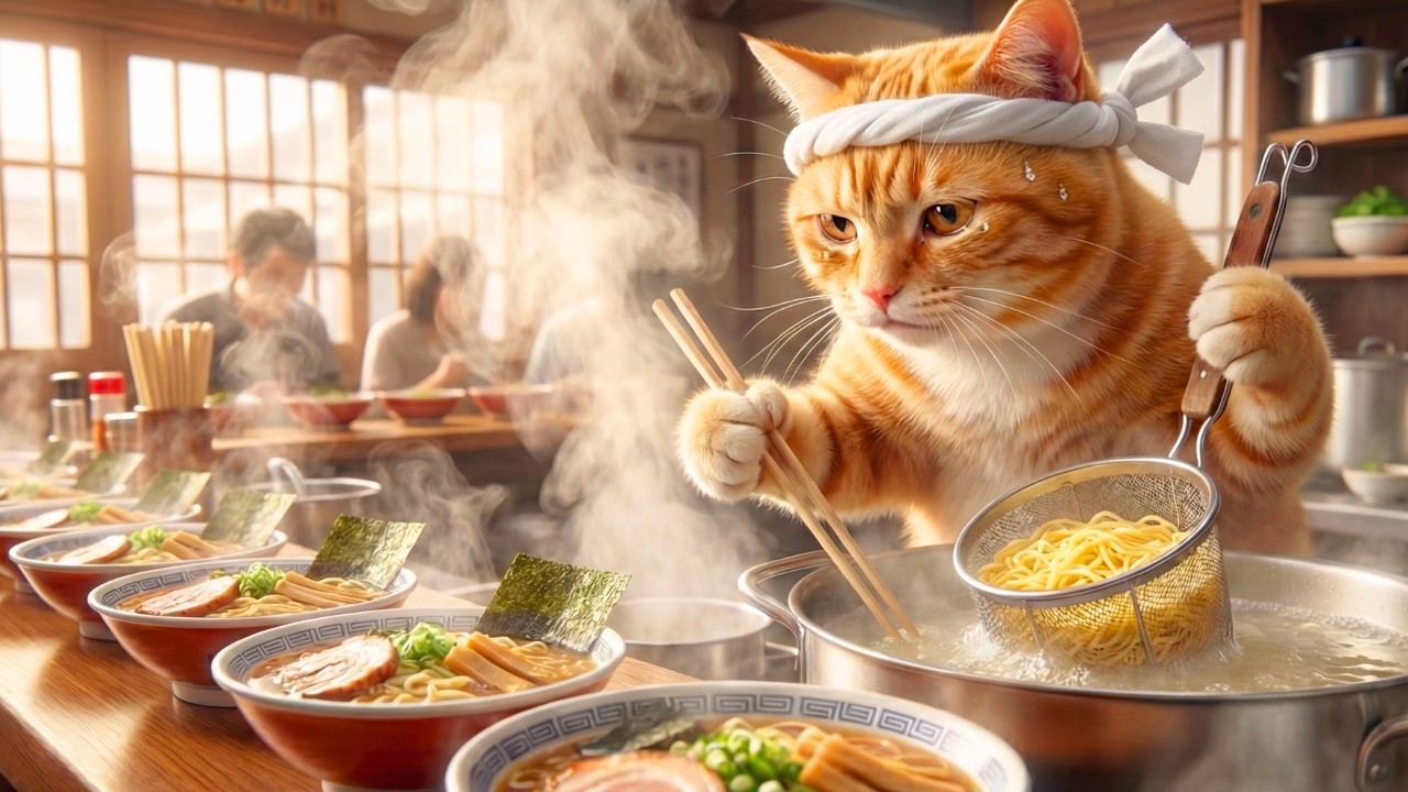 All That Mama Cat Does for Her Little Kitten