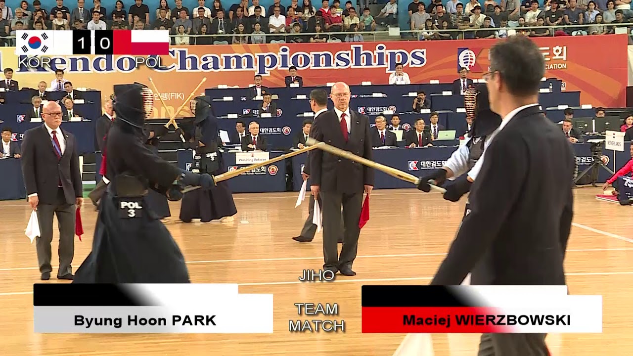 17th World Kendo Championships Men's TEAM MATCH 5ch Russian Korea vs Poland