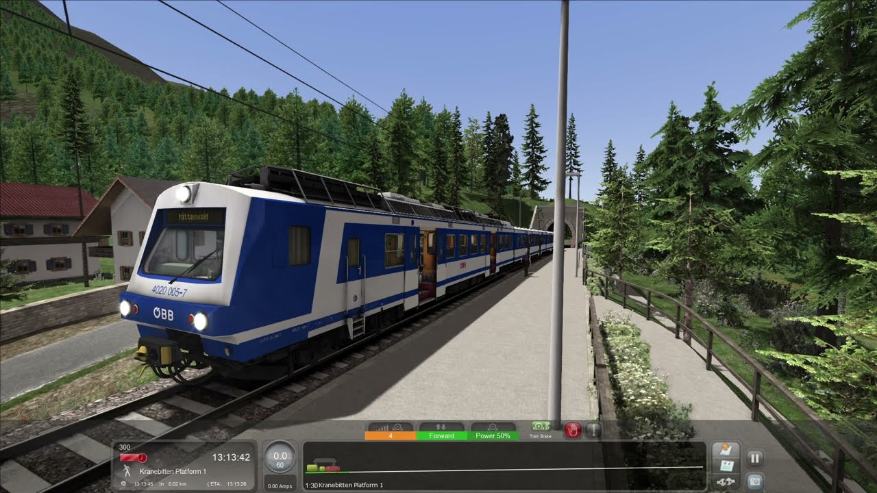 01. To the Market - Mittenwaldbahn - OBB 4020 Blue - Train Simulator Classic