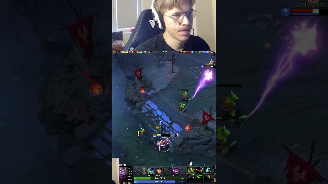 TOPSON PERFECT SHOT ON SNIPER LIKE A S1MPLE GOAT IN DOTA 2 #dota2 #gamer #gaming #outplay #twitch