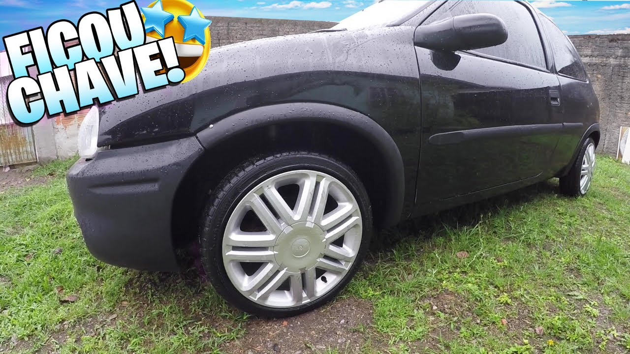 RODA DO ASTRA CD NO CORSA COM PNEUS 165/45 R15 FICOU CHAVÃO🤩