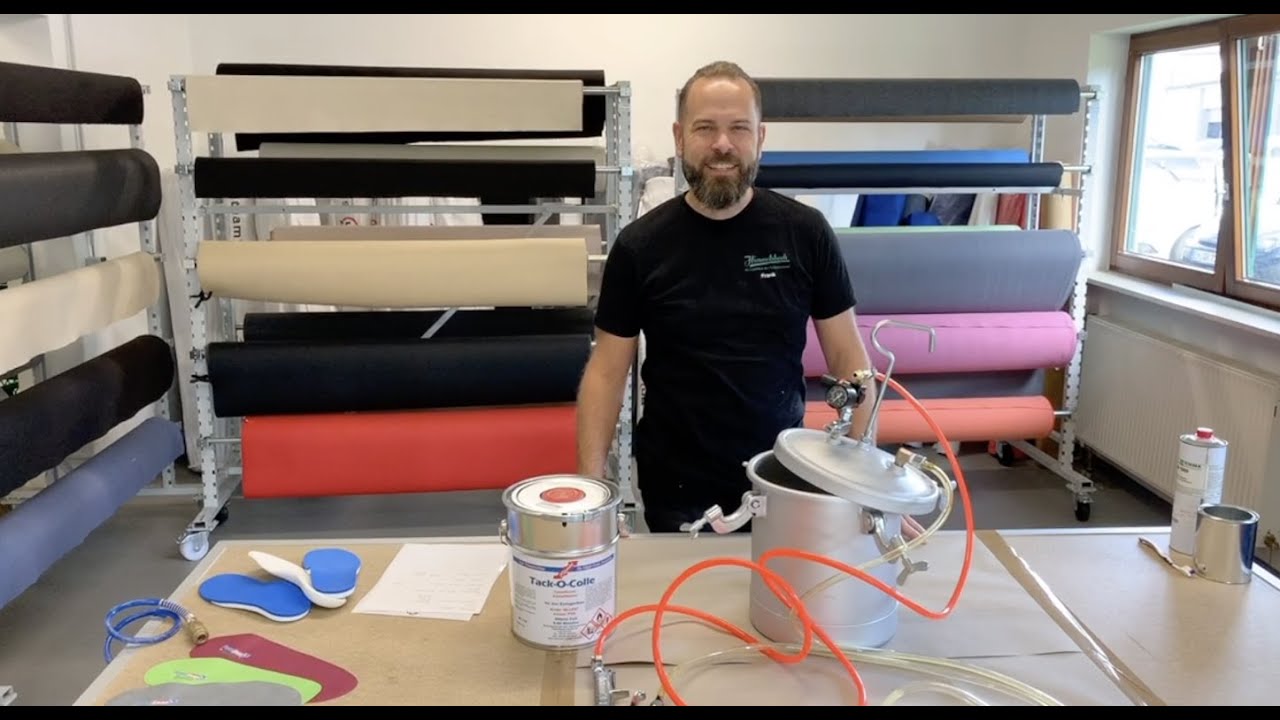 Klebstoffspr&uuml;hsystem f&uuml;r den Einlagenbau