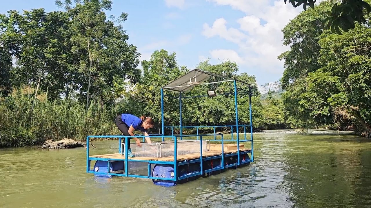 Watch This Boat Turn Into a Floating Fish Farm! | Daily Farm Thảo