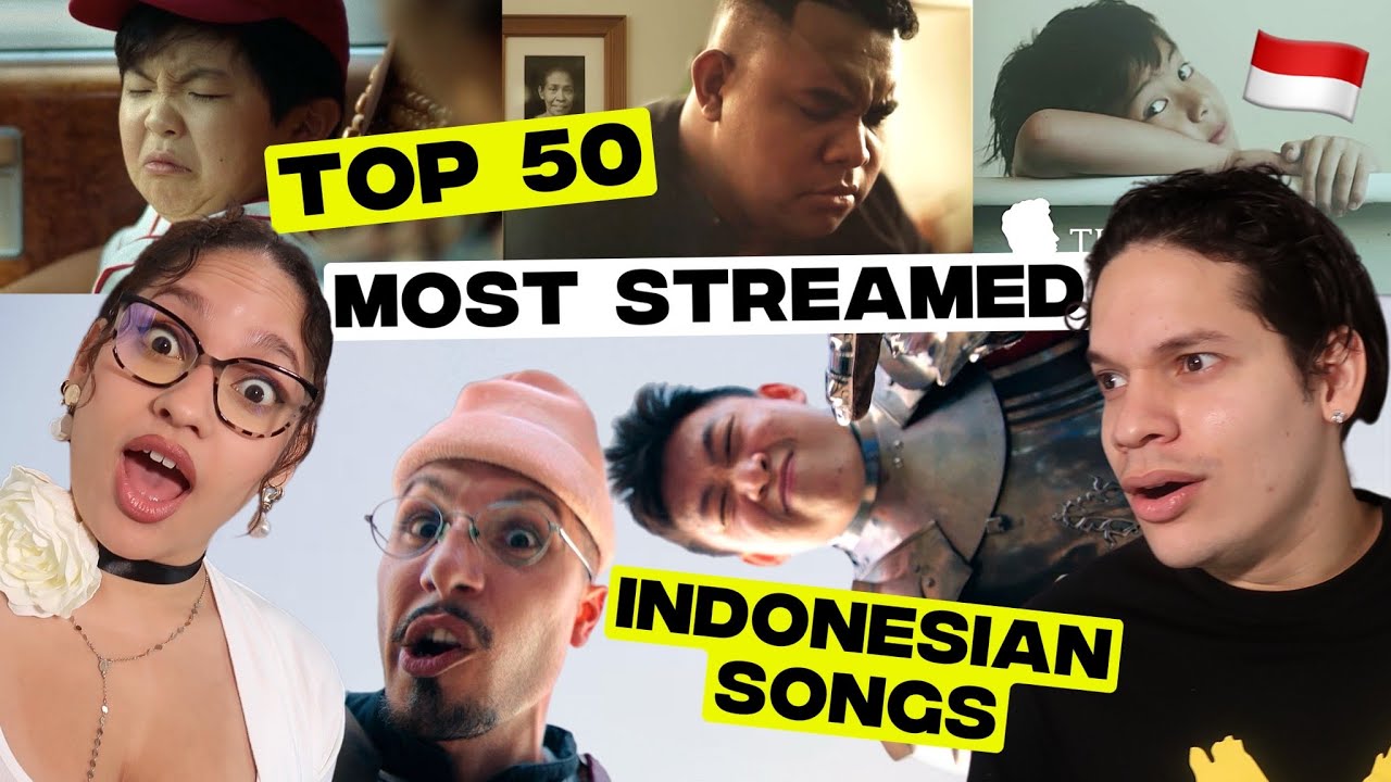 Latinos react to TOP 50 Indonesian Most Streamed Songs !