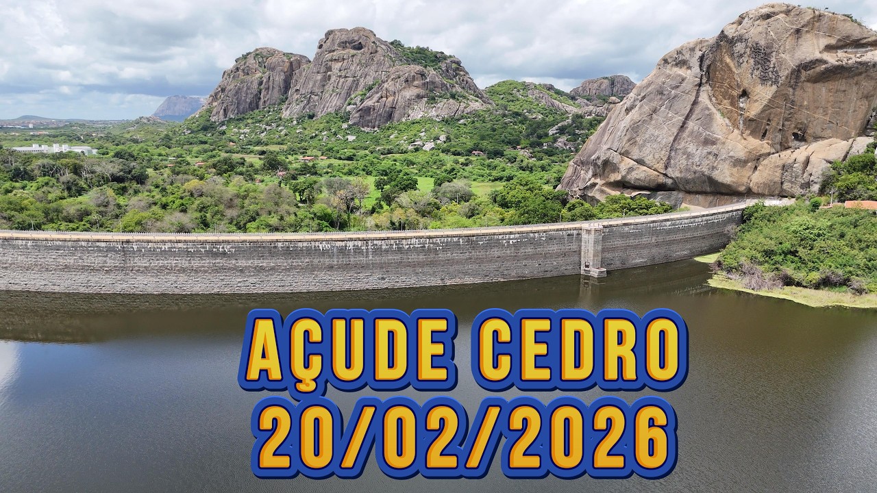 AÇUDE CEDRO ATUALIZAÇÃO HOJE 20/02/2026 QUIXADÁ CEARÁ