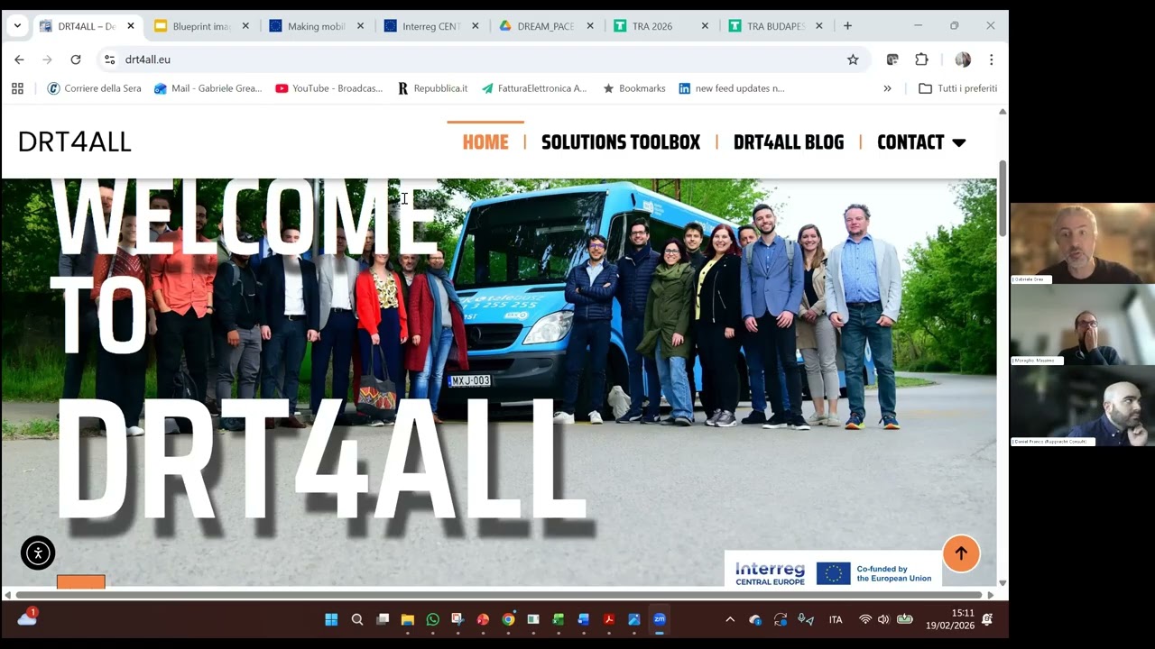 DREAM PACE Launch of www DRT4all.eu and Strategy for DRT