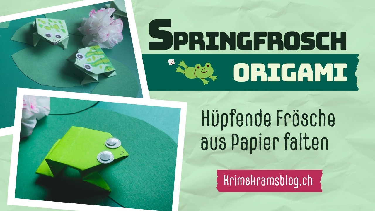 Origami Springfrösche