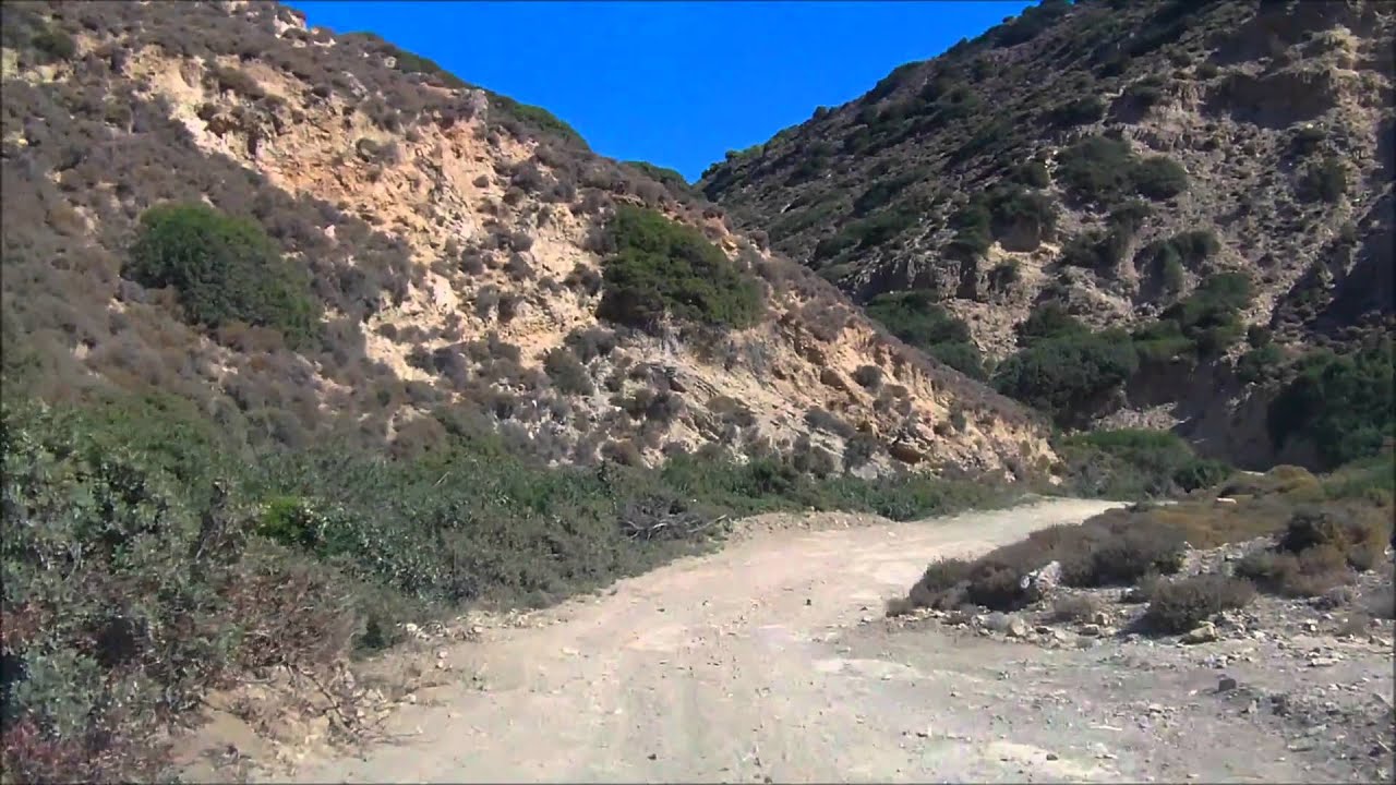 Skyros - driving from main road to Kareflou beach., 2010