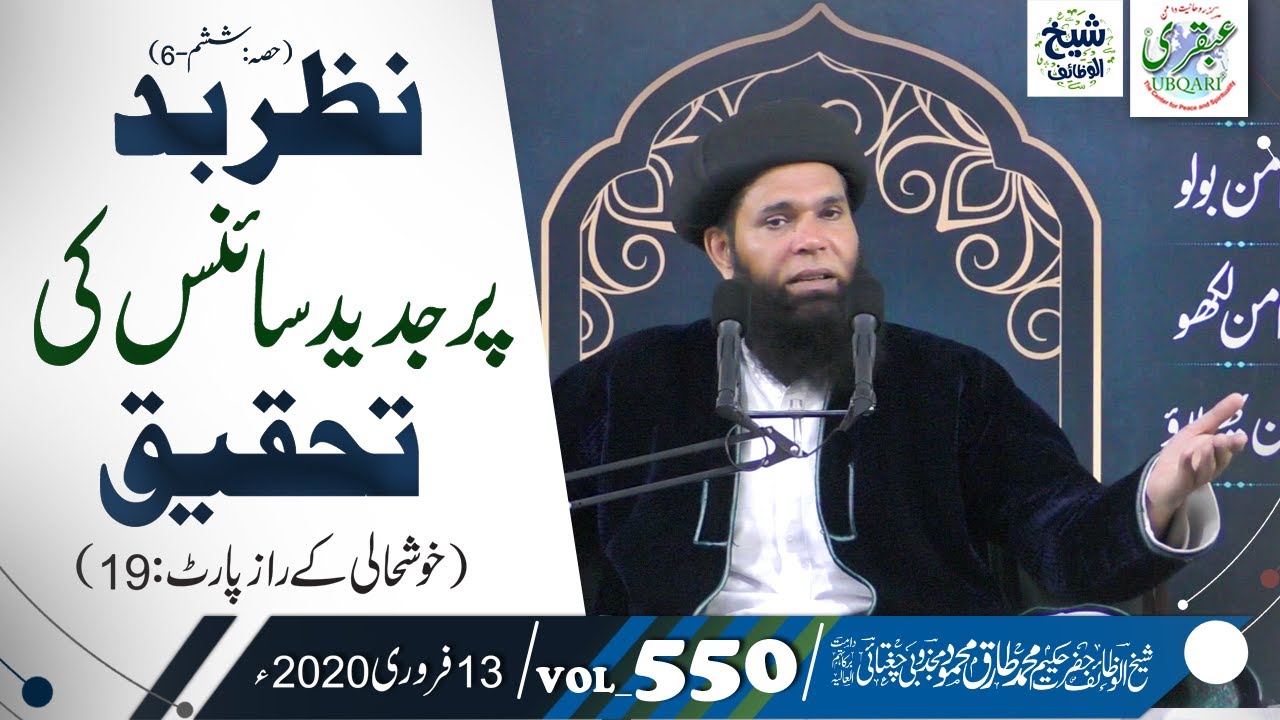 Nazre Bad(Part6) Pr Jadeed Science Ki Tahqiq (Khushali Raz-P:19)VOL#550 || 13Feb 2020