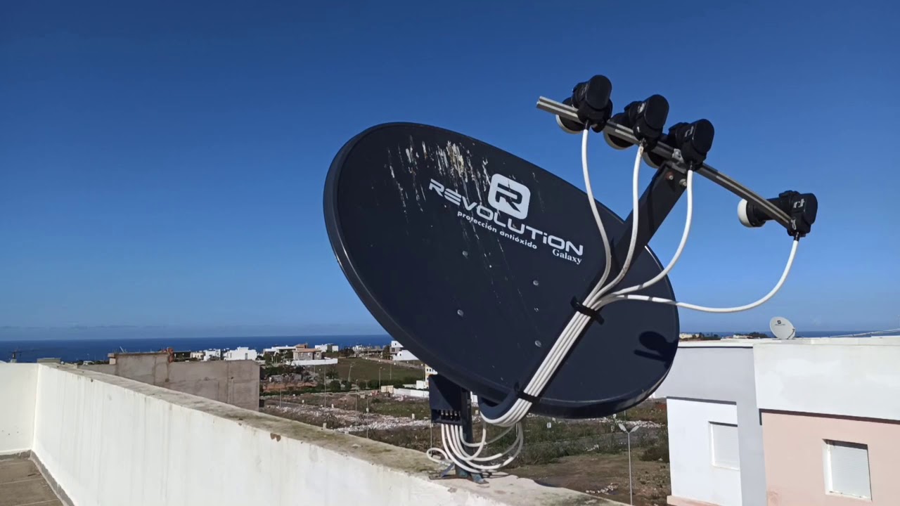 الطريقة الصحيحة لتثبيت أربع أقمار على الصحن البيضاوي( ovale révolution)