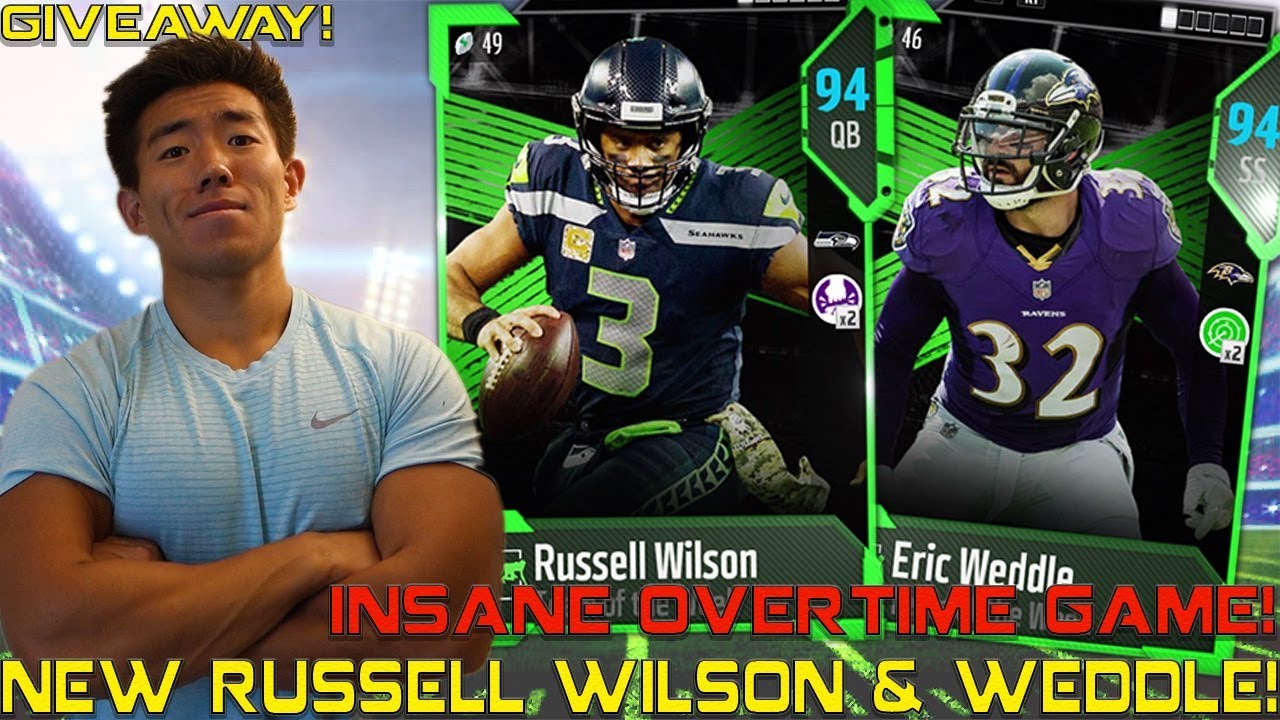NEW RUSSELL WILSON & ERIC WEDDLE! OVERTIME THRILLER! Madden 18 Ultimate Team