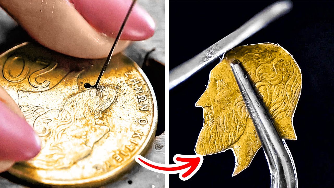 Joyas impresionantes hechas con monedas || Formas poco comunes de hacer joyas