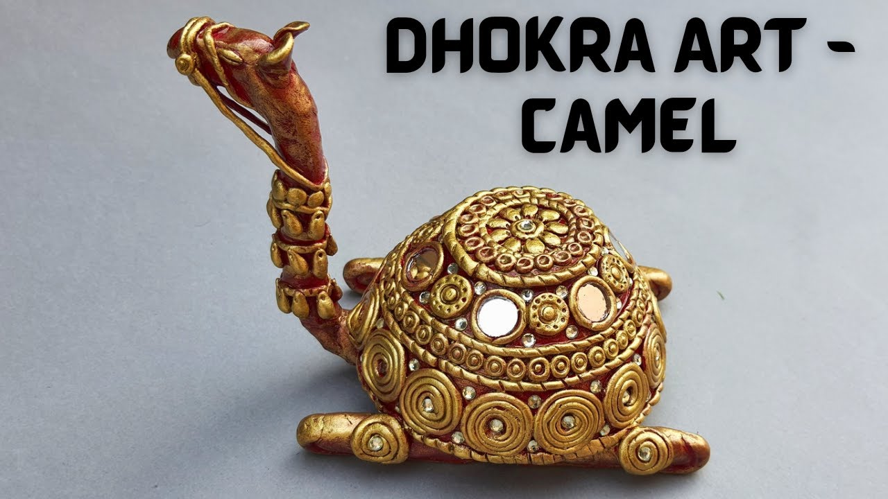 Clay Art / Dhokra Art - Camel | How to make Dhokra Art