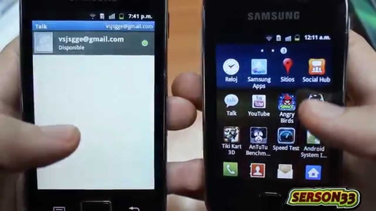 Samsung Galaxy Y vs Samsung Galaxy Ace