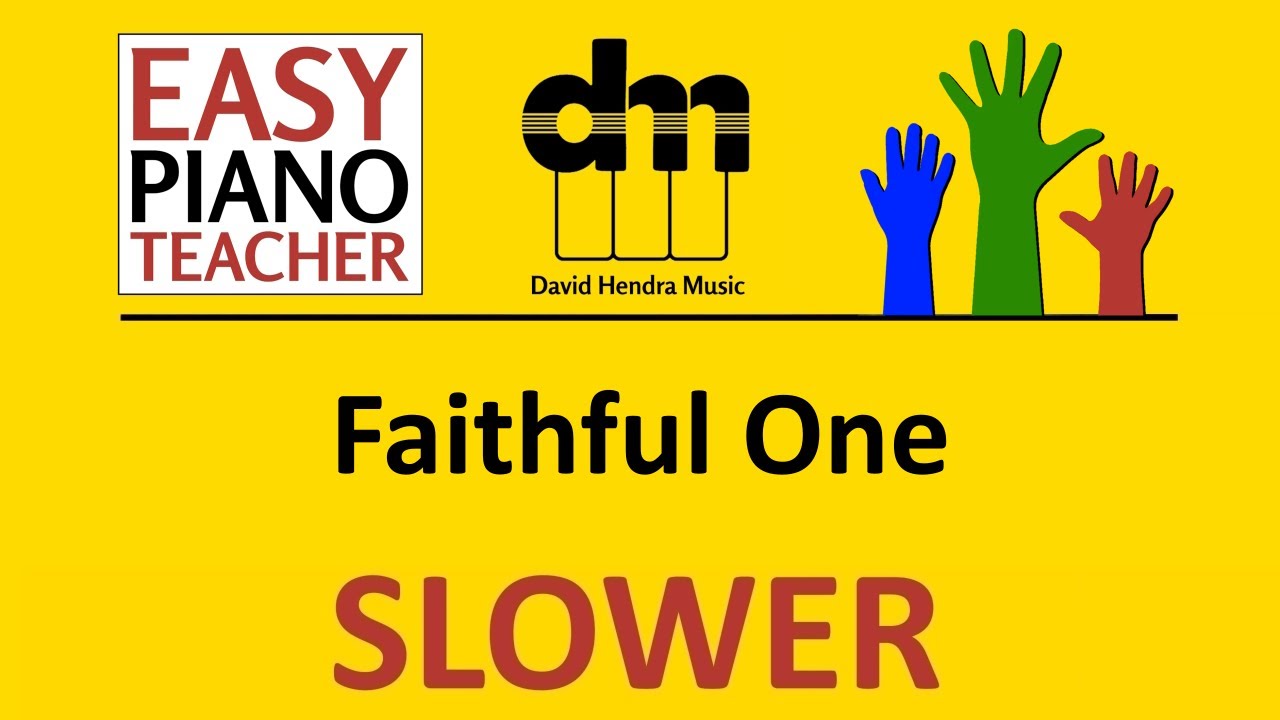 Faithful One SLOW piano tutorial: EASY keyboard song (modern worship) & note names #EPT 🎹