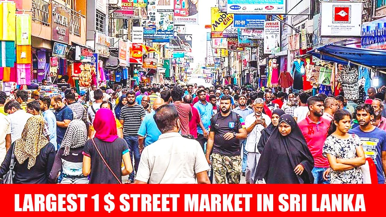 Largest Street Market Sri Lanka | Pettah Street Market