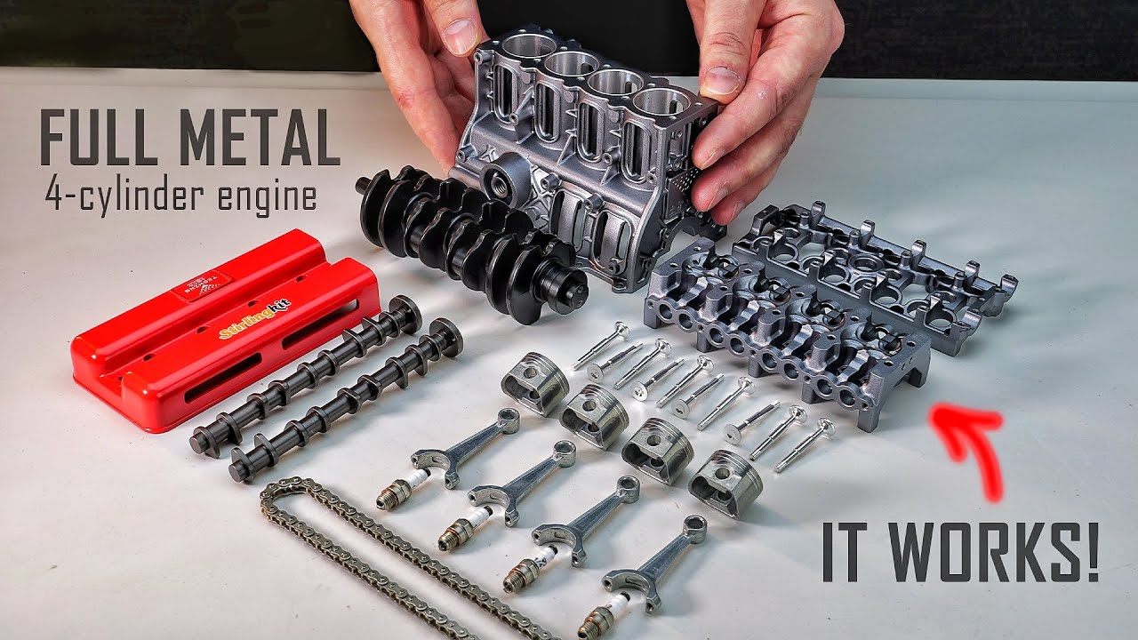 Building a FULL METAL 4-cylinder TURBO Engine that Actually WORKS!