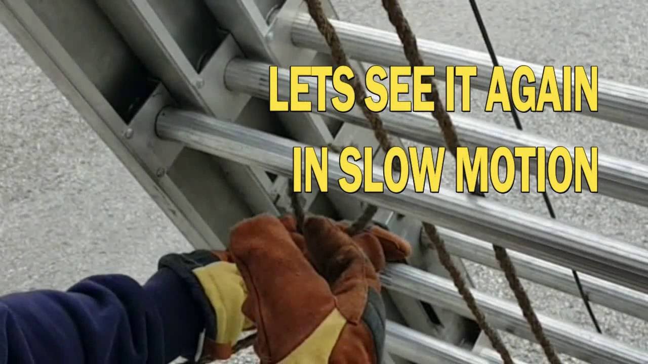 Barrie Fire Service Ground Ladder Basics 1 of 3 - Extension ladders