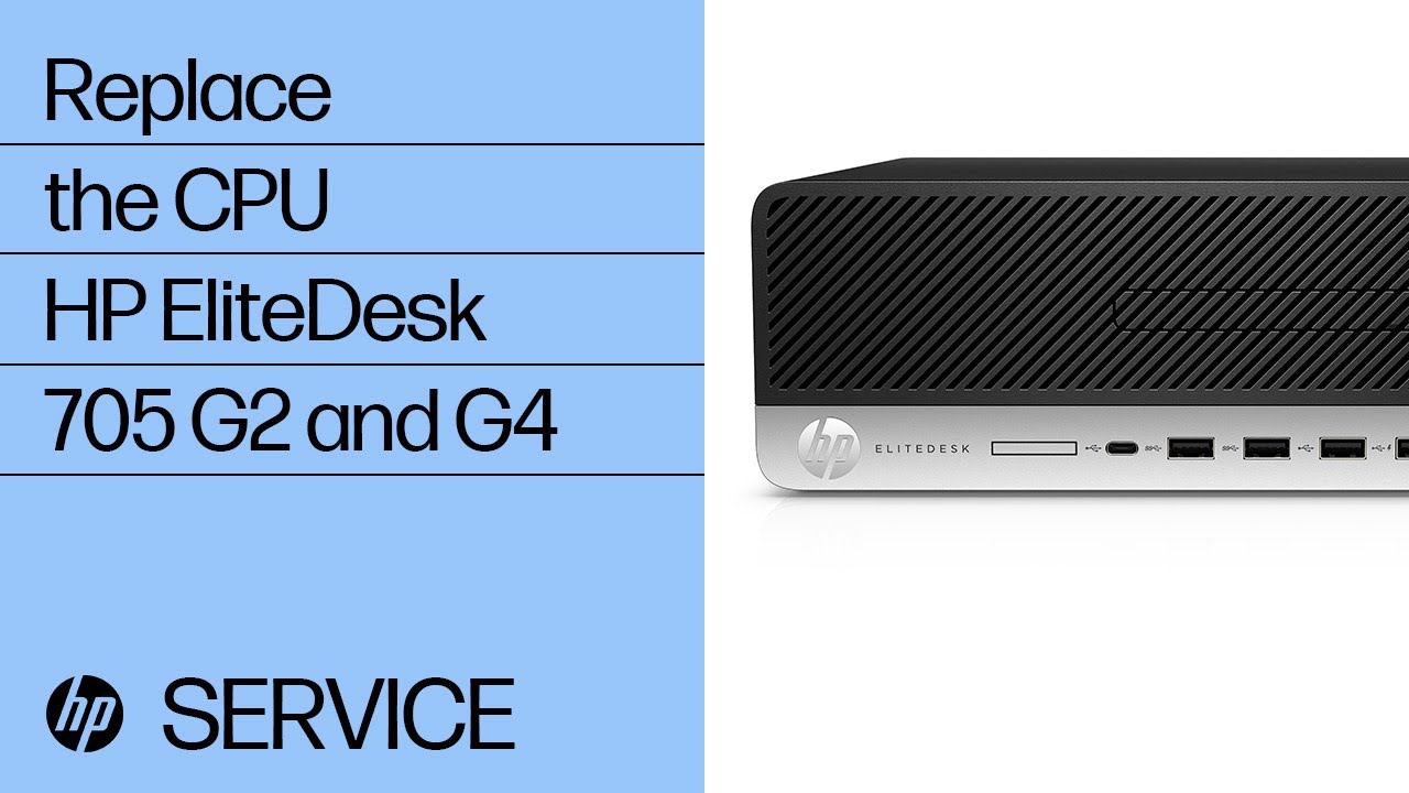 Replace the CPU | HP EliteDesk 705 G2 and G4 | HP Support