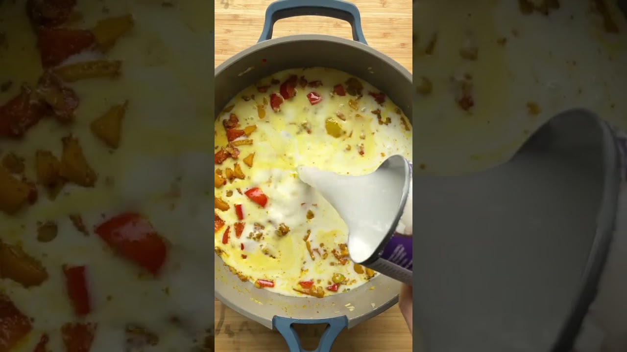 Кокосовое карри с креветками