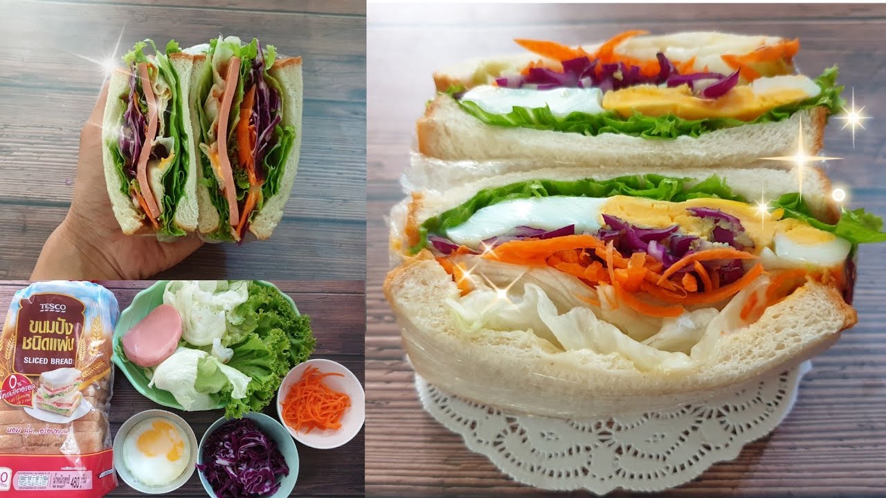 วิธีทำแซนวิชไส้ทะลัก แซนวิชไส้ไข่ดาว สอนทำพร้อมคำนวณต้นทุน