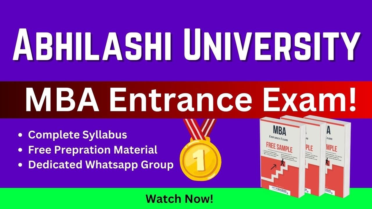 Abhilashi University MBA Entrance Exam 2026 | Syllabus, Eligibility, Best Book & Preparation