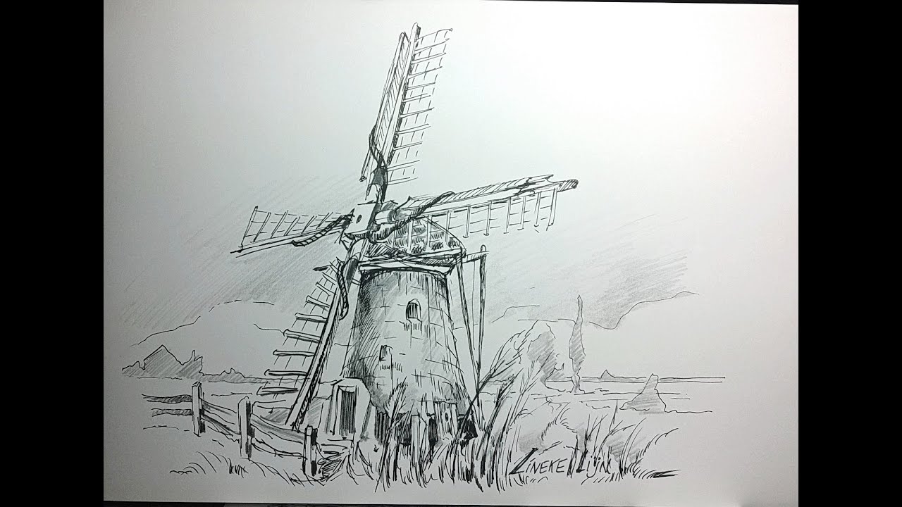 MOLEN tekenen voor beginners