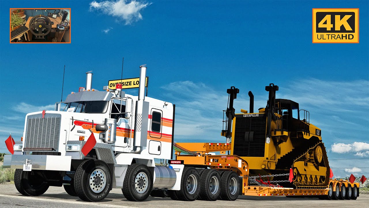 Kenworth C500 w/ CAT C16 | Fort Stockton - Del Rio | ATS Gameplay 4K + wheel cam