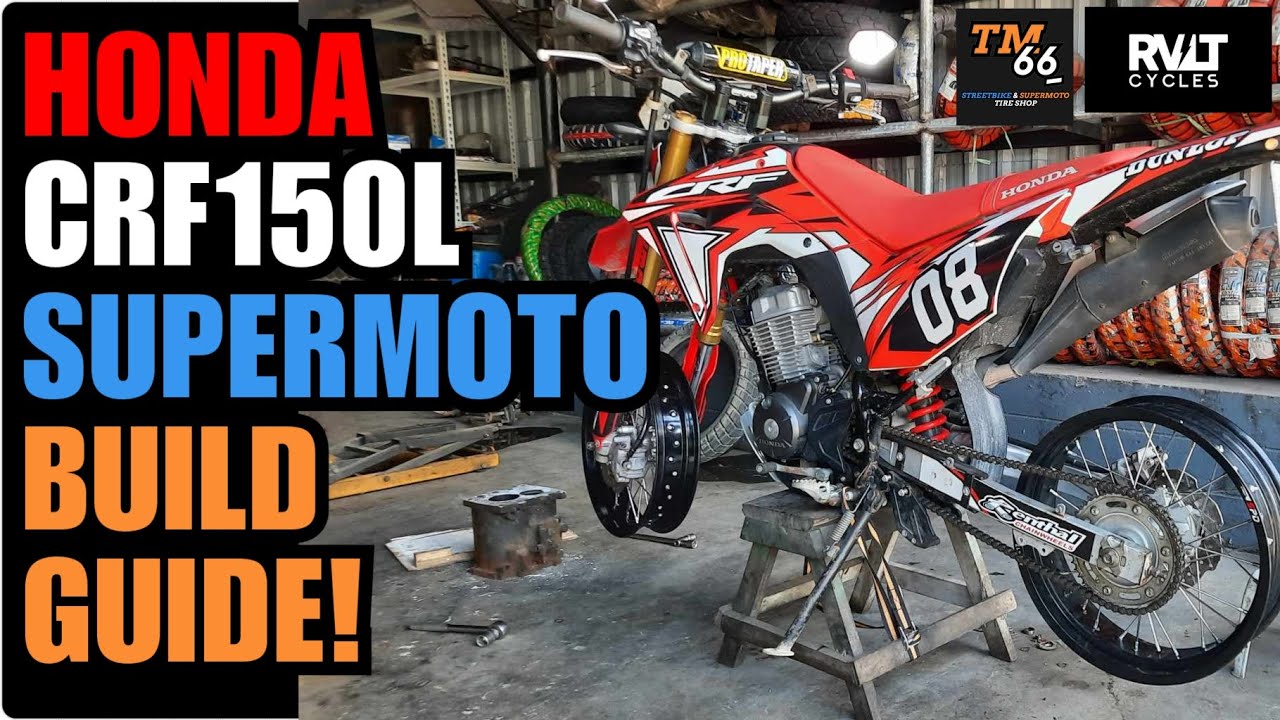 HONDA CRF150L — Превращаю мотоцикл моего клиента в СУПЕРМОТО! — Руководство по выбору дисков и шин