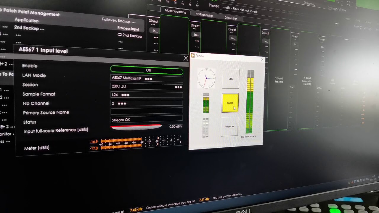 Коммутация AES67 и Livewire на входе Sound4 через PathfinderServer и Link&Share