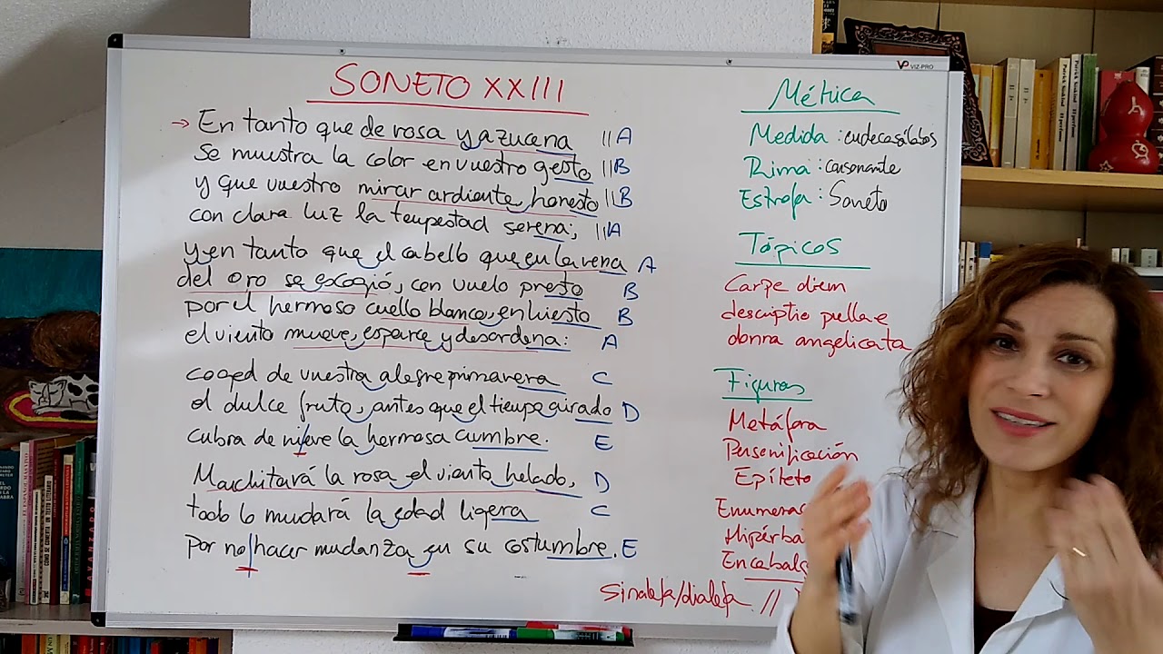 Me. 2. Comentario lírico 3º ESO  Soneto XXIII