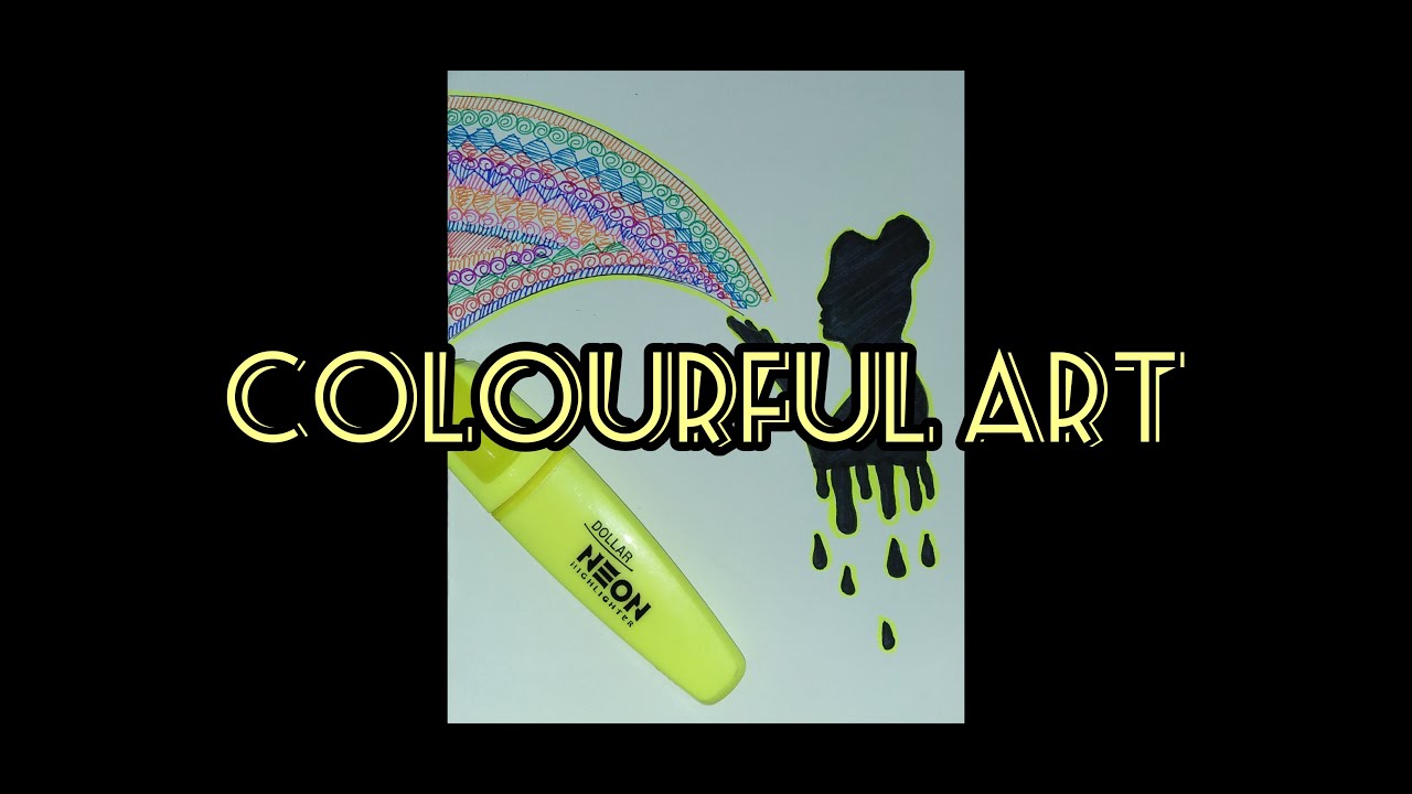 Colourful Pointer Art || Step By Step Art For Beginners || Jenny's world