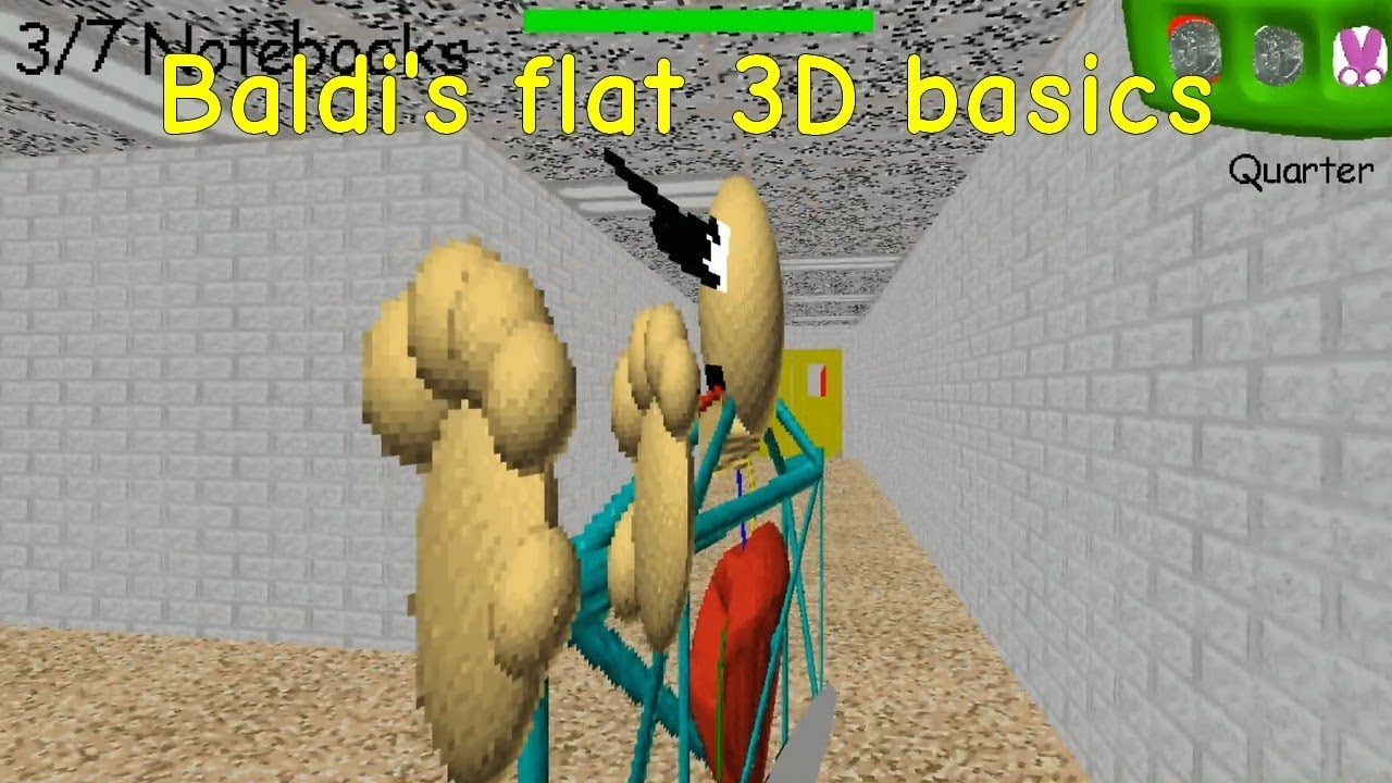 Baldi's flat 3D basics - Baldi's Basics V1.4.1 Mod