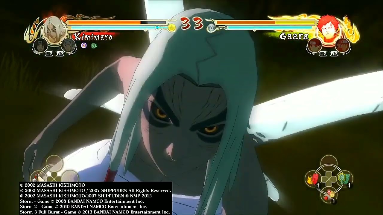 Naruto Storm 1 - Kimimaro Insane Match VS Gaara