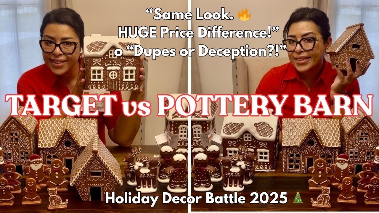 TARGET vs POTTERY BARN 🎄 DUPES 2025 | SAME LOOK, HUGE PRICE DIFFERENCE!