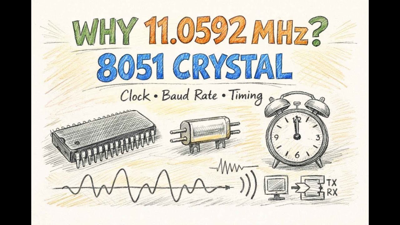 8051 Crystal Frequency | 11.0592 MHz Explained”