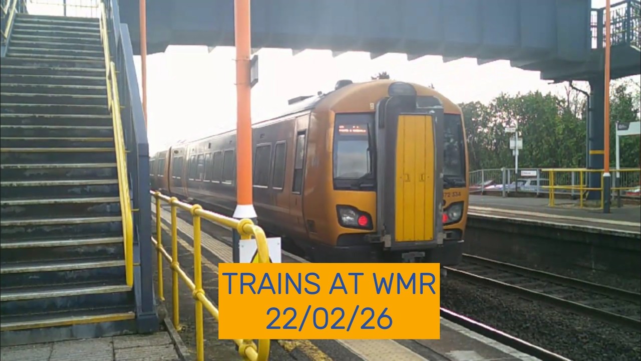 Trains at Widney Manor 22/02/26