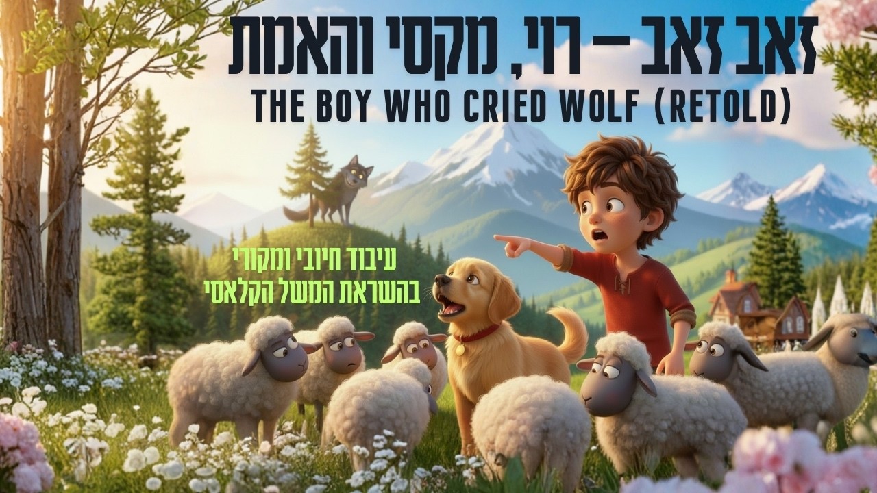 זאב זאב – רוי, מקסי והאמת 🐕🐑 | The Boy Who Cried Wolf (Retold)