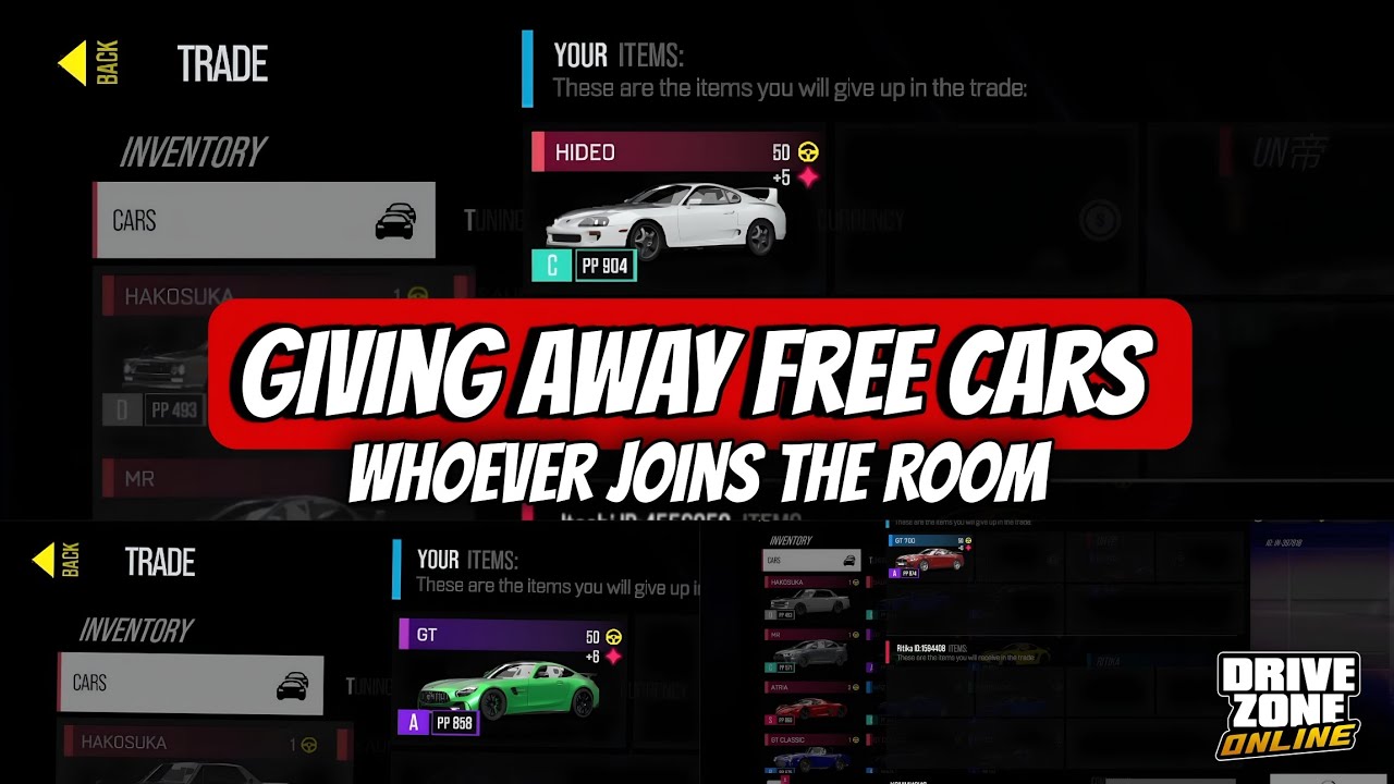Giving Free Cars To Players Joining My Room | Drive Zone Online !! @DriveZoneOnline @Devils2999