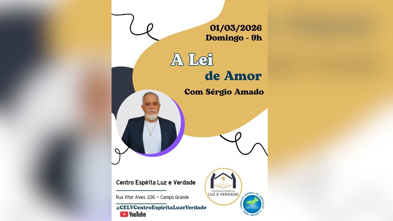 Palestra Presencial e Virtual - A lei de Amor