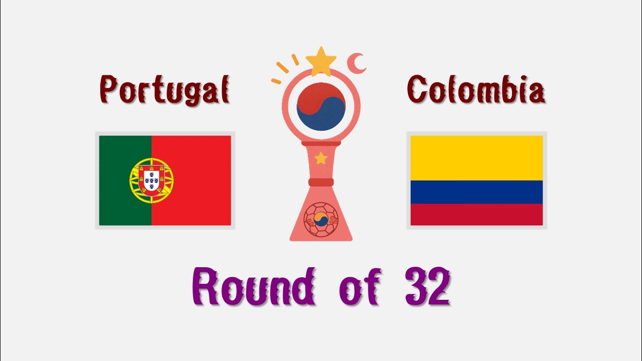 Portugal vs Colombia | Round of 32 | 7th World Cup South Korea | PES2021