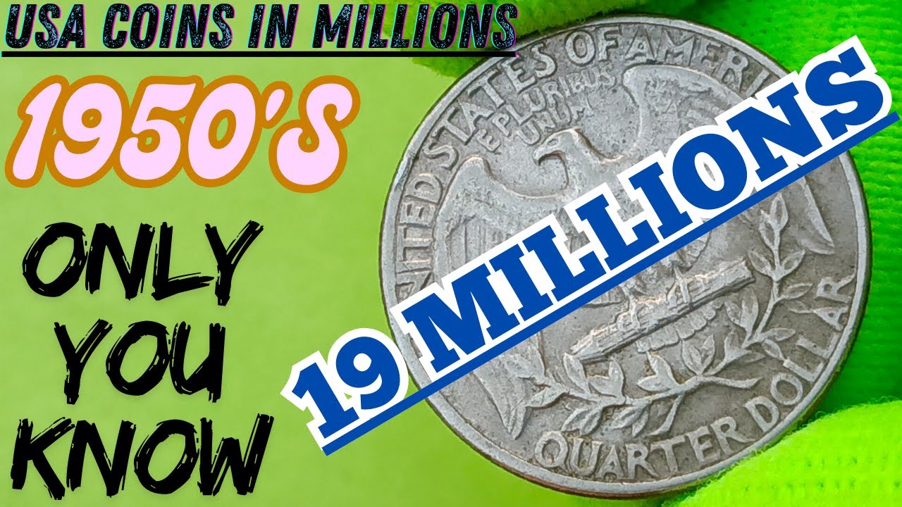 TOP 5 Usa Rare 1950s Quarter Dollars Selling for Millions – Do You Have One?