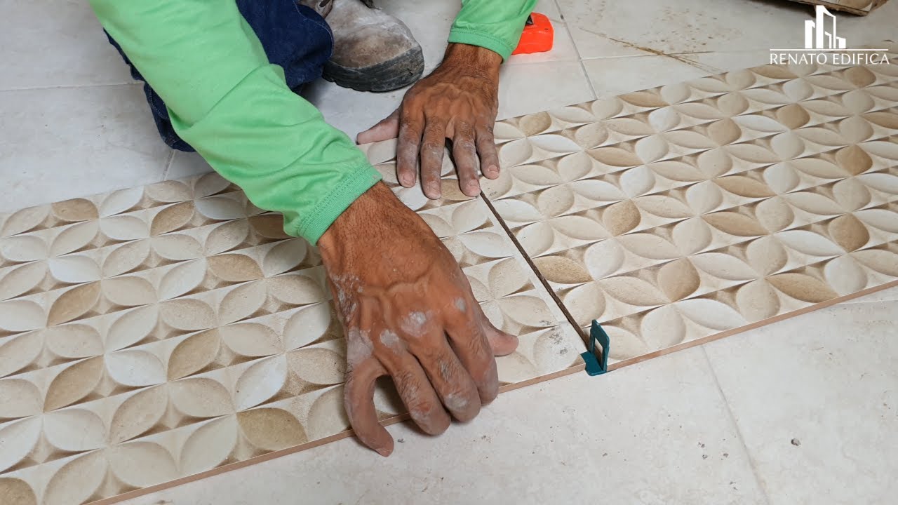 Como aplicar cerâmica em banheiro.  Episodio 1 -  Definindo paginação do revestimento