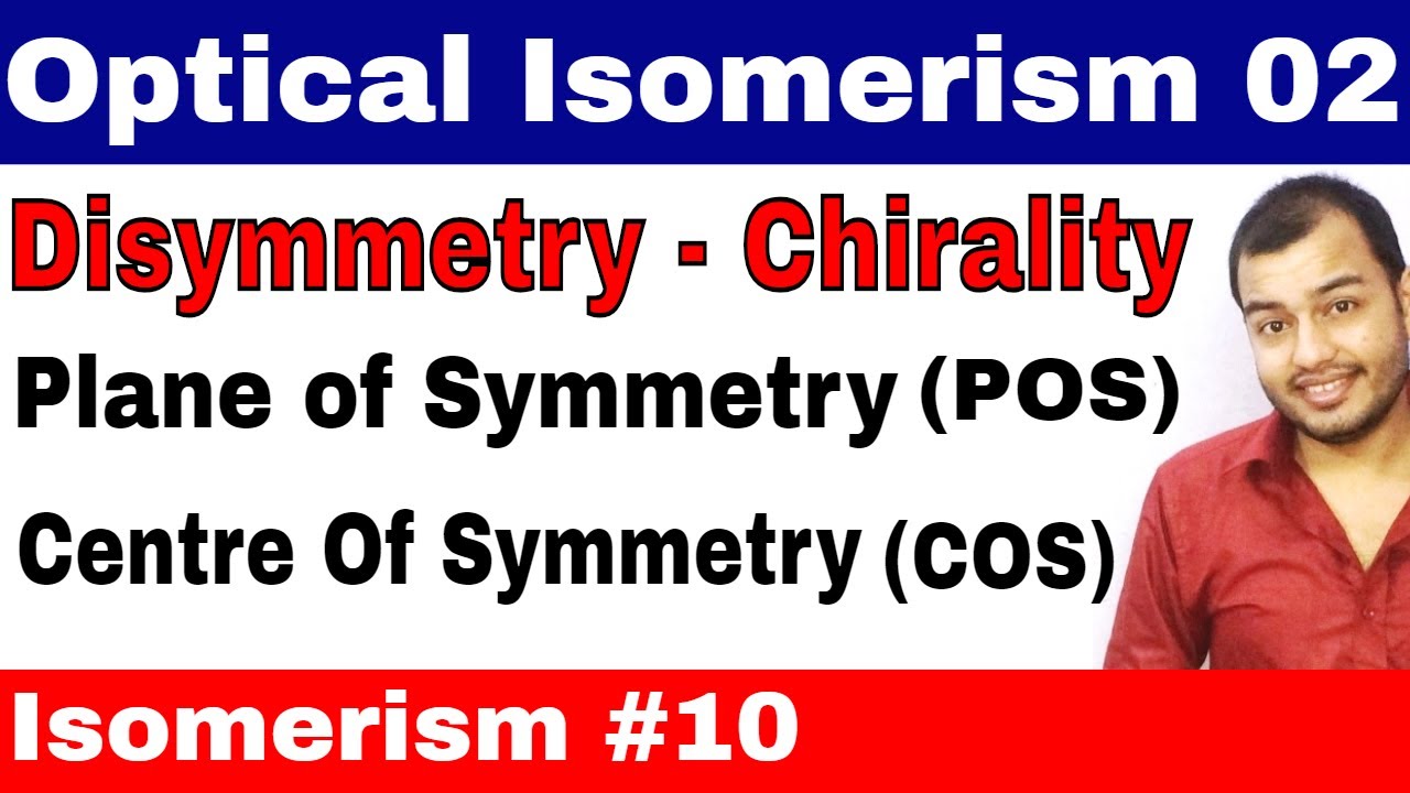 Isomerism 10 || Optical Isomers 02 || Plane of Symmetry and Centre of Symmetry JEE MAINS /NEET ||