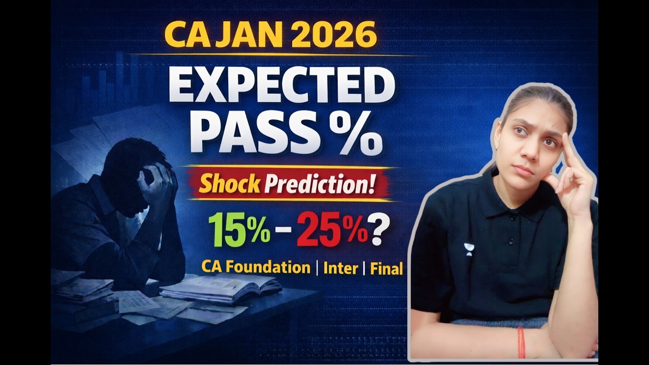 CA Results Jan 2026: Expected Passing Percentage Revealed | Foundation, Inter & Final #riyaagrawal