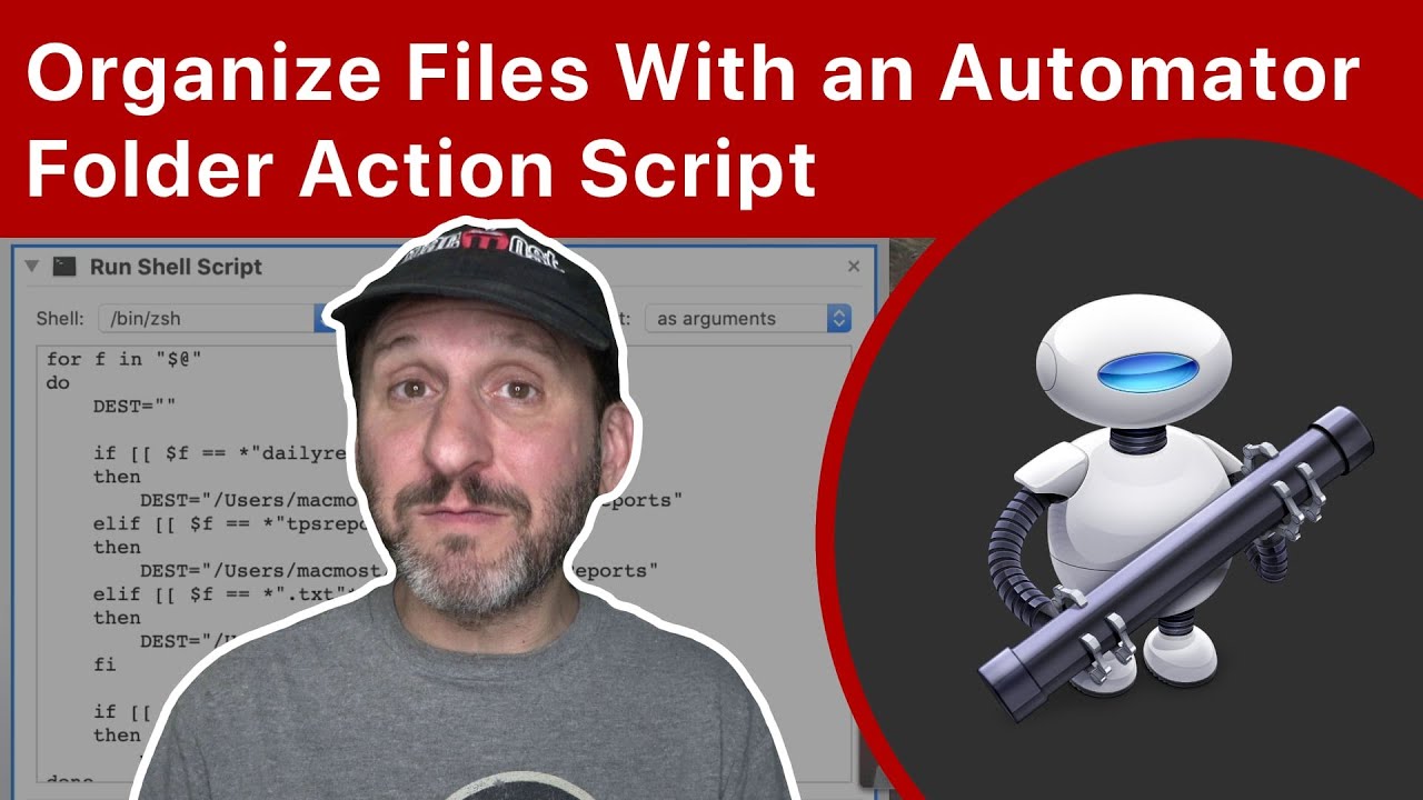Automatically Organize Files With an Automator Folder Action Shell Script