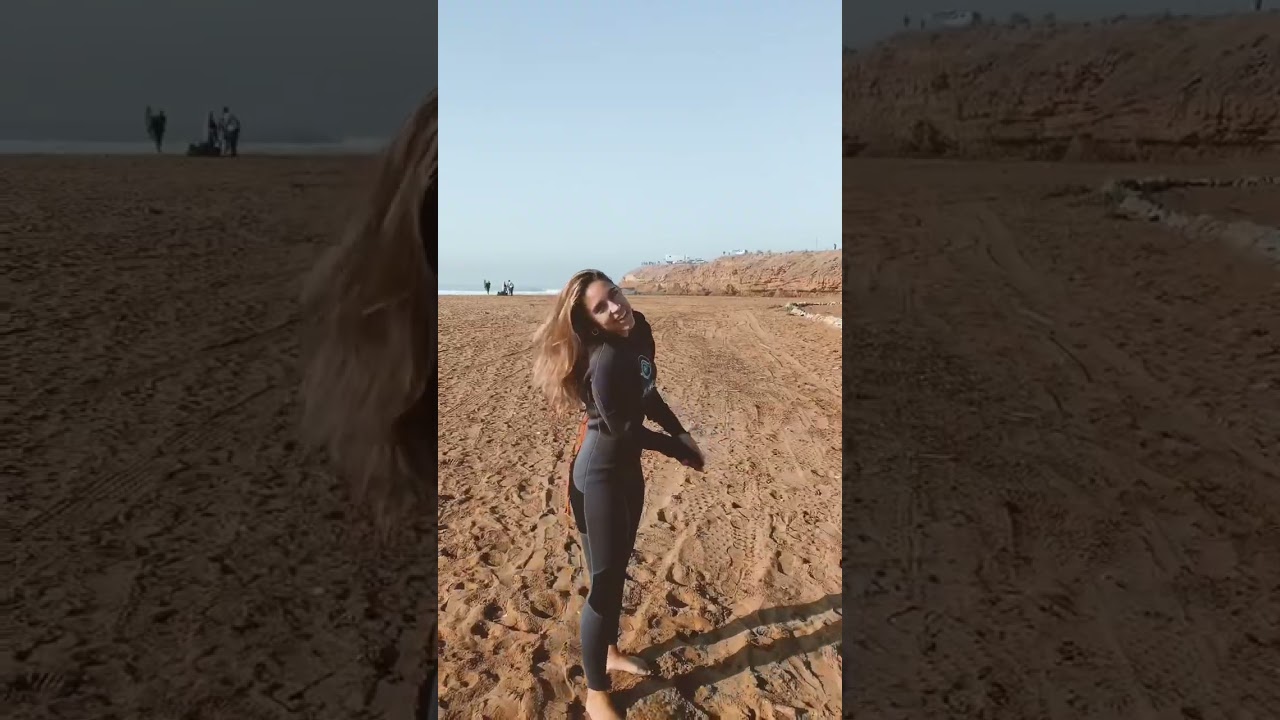 Nuestro primer d&iacute;a en Agadir, Marruecos. 🏄&zwj;♀️